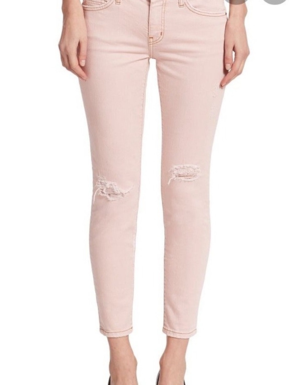 Zara Distressed Jeans Trafaluc Denim Makers, Peach color, | Size 6, 28.5"
